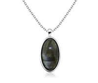 Labradorite Necklace Silver SPE-2145
