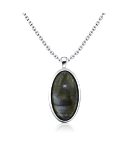 Labradorite Necklace Silver SPE-2145