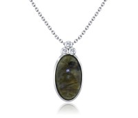 Labradorite Necklace Silver SPE-2146
