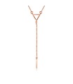Linear Band Hang on Triangle Silver Necklace SPE-2148