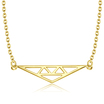 Modern Triangle Silver Necklace SPE-2152