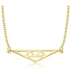 Modern Triangle Silver Necklace SPE-2152