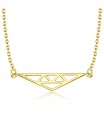 Modern Triangle Silver Necklace SPE-2152