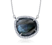 Labradorite Necklace Silver SPE-2196