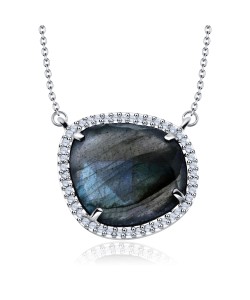 Labradorite Necklace Silver SPE-2196