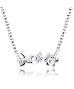 Love Shaped Silver Necklaces Line SPE-221