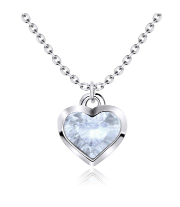 Valentine Heart Silver Necklace SPE-2249