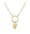 Ruby Pear Necklace Silver SPE-2254