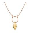 Ruby Pear Necklace Silver SPE-2254