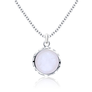 Rose Quartz Necklace Silver SPE-2260