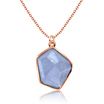 Modern Styled Sapphire Silver Necklace SPE-2268