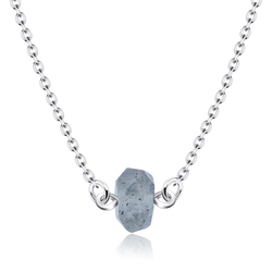 Stylish Labradorite Silver Necklace SPE-2302