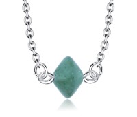 Green Aventurine Silver Necklace SPE-2303