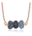 Lovely Styled Labradorites Silver Necklace SPE-2305