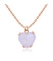 Rose Quartz Necklace Silver SPE-2448