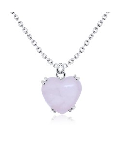 Rose Quartz Necklace Silver SPE-2448