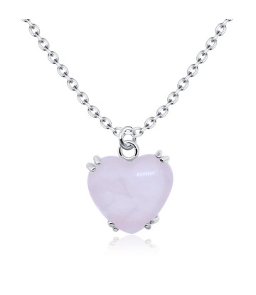 Rose Quartz Necklace Silver SPE-2448