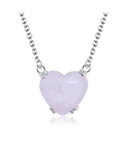 Rose Quartz Necklace Silver SPE-2449