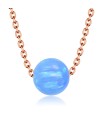 Blue Opal Necklace Silver SPE-2453