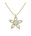 Beautiful Flowers Silver Necklace SPE-2459