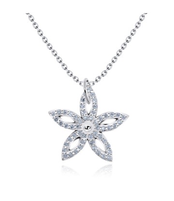 Beautiful Flowers Silver Necklace SPE-2459