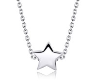 Shiny Star Silver Necklace SPE-2466