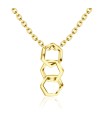 Hexagon Rings Silver Necklace SPE-2468