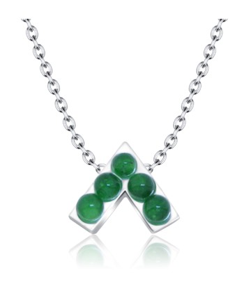 Aventurine Necklace Silver SPE-2471-AVE