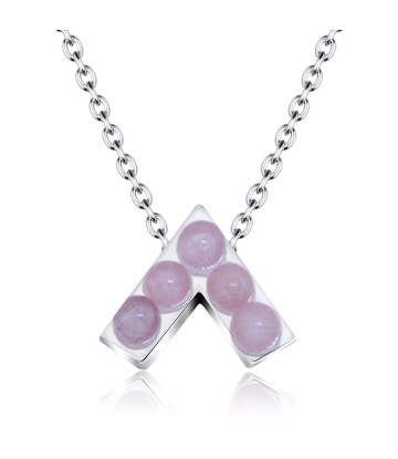 Rose Quartz Silver Necklace SPE-2471-RQ