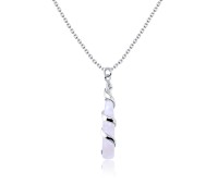 Rose Quartz Necklace Silver SPE-2474