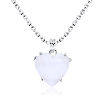 Rose Quartz Necklace Silver SPE-2475