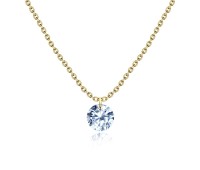 Gold Plated CZ Necklaces SPE-2525-GP