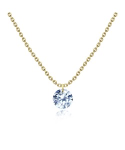 Gold Plated CZ Necklaces SPE-2525-GP