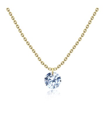 Gold Plated CZ Necklaces SPE-2525-GP