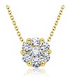 Shining Crystal Silver Necklace SPE-2630