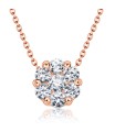 Shining Crystal Silver Necklace SPE-2630