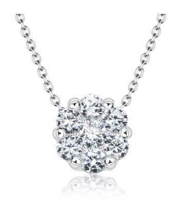 Shining Crystal Silver Necklace SPE-2630