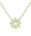 Petals Flowers Silver Necklace SPE-2631