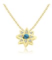 Cute Star with Turquoise Silver Necklace SPE-2871