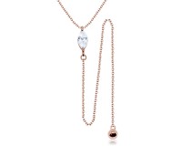Rose Gold Plated Silver Necklaces SPE-2927-RO-GP