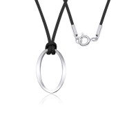 Shiny Rope Silver Necklace SPE-2940
