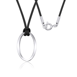 Shiny Rope Silver Necklace SPE-2940
