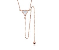 Roes Gold Plated Silver Necklaces SPE-2947-RO-GP