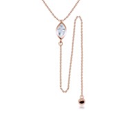 Rose Gold Plated Silver Necklaces SPE-2954-RO-GP