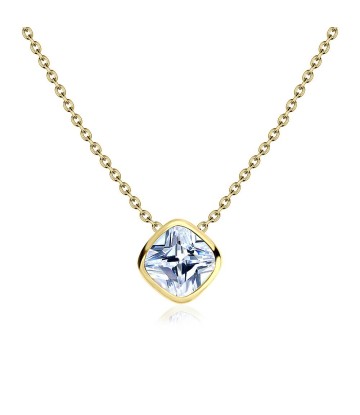 Gold Plated CZ Necklaces SPE-2979-GP