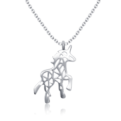 Horse Silver Necklace SPE-3170