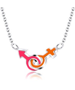 LGBT Silver Necklaces Line SPE-323