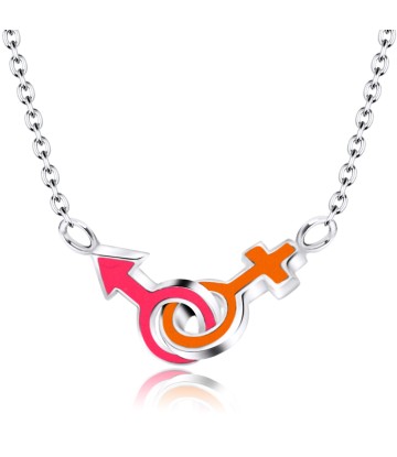 LGBT Silver Necklaces Line SPE-323