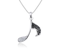 Necklace Silver Musical Notes SPE-331