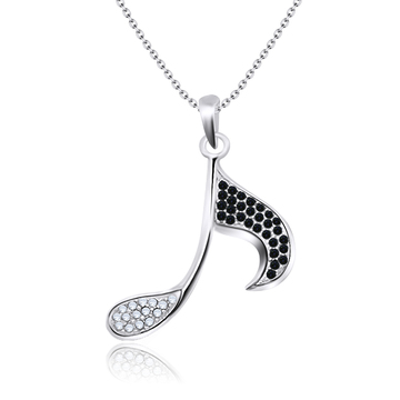 Necklace Silver Musical Notes SPE-331